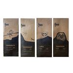 Black Baza Coffee, Specialty Arabica Sampler Pack, Freshly Roasted, Organic (Medium Coarse Grind, 4 x 100 grams)