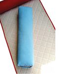 KANYOGA Yoga Bolster Rectangular Yoga Pillow with Washable Outer Cotton Cover (Aqua L 67 x W 16 cm)