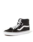 Vans Women's WM Filmore Hi Sneaker, (Suede/Canvas) Black/White, 5 UK