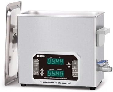 DK SONIC Professional Ultrasonic Cleaner 6L, 180W Heavy-Duty Sonic Cleaner With Timer,Heater&Touch Control, Multi-Application for Motorcycle Engines, Carburetors, Chains (Include Basket)