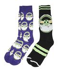 Star Wars The Mandalorian The Child Baby Yoda Pod Men's 2 Pack Crew Socks