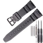 MCXGL Resin watch band Replacement for Casio SGW-100 Waterproof sports watch strap