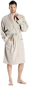 Cashmere Boutique 100% Pure Cashmere Knee Length Robes for Men – Lightweight, Soft Plush, Warm and Cozy, Daily Wear Robes