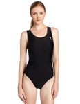 TYR Women's Tyreco Maxfit athletic one piece swimsuits, Black, 42 UK
