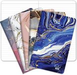 Elan Publishing Company Field Notebook/Journal - 5"x8" - Marble Covers - Lined Memo Book - Pack of 5