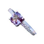 Lab Made Color Change Alexandrite Ring Solid Sterling Silver 925, June birthstone, Promise Ring