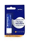 NIVEA Lip Balm Original Care Pack of 12 (12 x 4.8g) Protective Lip Moisturiser with Shea Butter and Natural Oils, Caring Lip Balm for 24h Moisture Care, Lip Care with Melt-In Formula