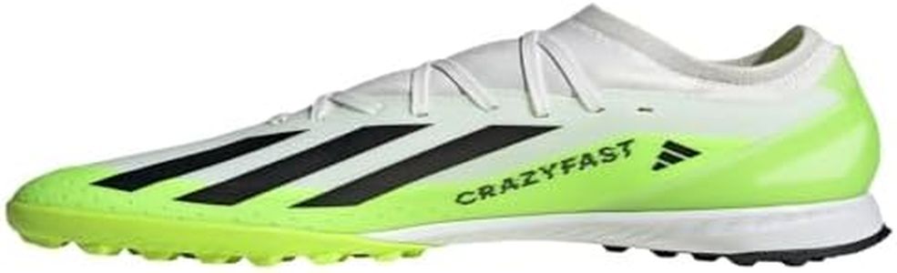 adidas Unisex-Adult X Crazyfast.3 Turf Sneaker (Cloud White-core Black-Lucid Lemon, US Footwear Size System, Adult, Men, Numeric, Medium, 11)