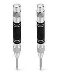 QWORK® 2 Pack Automatic Center Punch, 5" Spring Loaded Center Punch, Hole Marker Tool