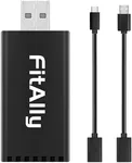FitAlly Wireless Carplay Adapter, Plug & Play Wireless CarPlay Dongle with 5GHz WiFi Fast & Stable Auto Connection, Online Update, Wireless Adapter for iPhone iOS & Factory Wired CarPlay Cars
