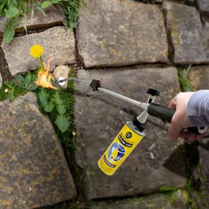 Weed Burner with 8 Butane Canisters – Portable Garden Torch Set
