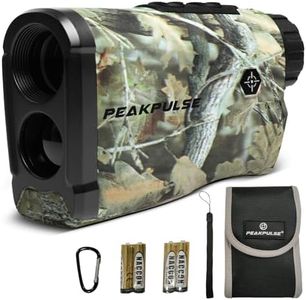 PEAKPULSE Hunting Range Finder 1400Yds Distance 6X Zoom 3 Modes Angle Horizontal Vertical Measurement