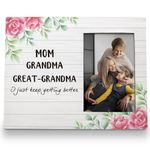 FLDAS Mom Grandma Great Grandma Picture Frame 8x10, Gifts for Mom Grandma Great Grandma Mother Grandmother Mama, Mothers Day Picture Frames, Mom Birthday Gifts from Daughters Sons Photo Frame, LS