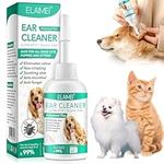 JCZQDRPC Ear Care for Dogs,Ear Cleaner for Dogs provides relief for yeast infection, ear drops for dogs is an antibacterial dog ear cleaner for puppy,cats and dogs 60ml