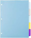 Amazon Basics 5-Tab Plastic Binder 