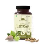 Saptamveda Natural Triphala Extract Capsules- 60 Capsules(Pack of 1), Each 500mg | Acidity & Gas Relief | Ayurvedic Support For Gut, Immune & Intestinal Health