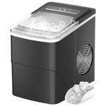 Ice Maker Machine Counter Top, Ice Cube Maker Machine Ready in 6-13 Mins Ice Cubes 12kg in 24 Hrs, Ice Machines for Home with Scoop & Removable Basket