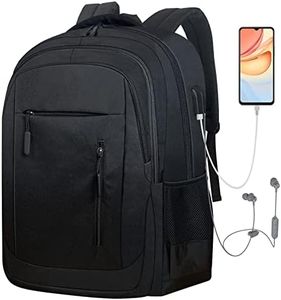 Wesoke Laptop Backpack for Men Women, 17.3 Inch Travel Backpacks Students BookBag with Laptop Compartment for Girl Boy, Business Work Casual Computer Daypack with USB Charging/Headphone Port