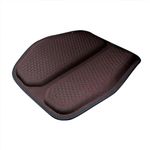 Arcanine Gel Seat Cushion, Cooling Thick Big Breathable Honeycomb Design Absorbs Pressure Points Seat Cushion with Non-Slip Cover for Office Chair Home Cars Wheelchair (Coffee)