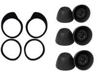 Wiki VALLEY Eartips for Galaxy Buds FE Ear Tips Replacement, Soft Silicone, Black, Fits Samsung True Wireless