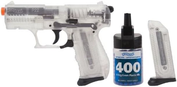Elite Force Walther P22 Spring Powered 6mm BB Pistol Airsoft Gun, Clear