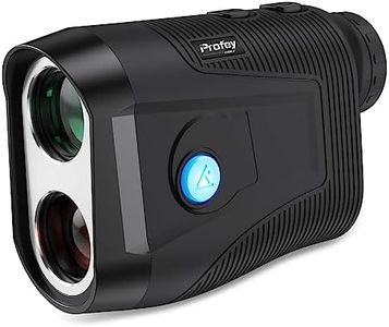 Profey Golf Rangefinder with Slope, 6X Magnification Laser Range Finder, High-Precision Flag Lock Pulse Vibration, Yards Slope ON/Off Tournament Legal Rangefinder, with Gift Box