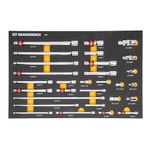 GEARWRENCH 29 Piece 1/4", 3/8", 1/2" Drive Chrome Tool Accessories Set with EVA Foam Tray - 86523