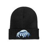 GERCASE Snowball Jumping Spider Beanie Adults Unisex Men Womens Kids Cuffed Plain Skull Knit Hat Cap Black