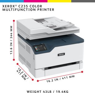 Xerox C235dni Wireless Color Laser Printer – Duplex, Wi-Fi