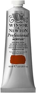 Winsor & Newton Professional Acrylic Colour 60 ml Tube, Red Iron Oxide (560) (Series 1)