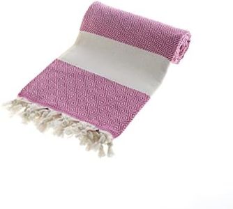 Peshtemal Beach Towel (Pink, Color : 5), Boho Spa Towels, 100% Organic Cotton Turkish Towel, Quickdry, Compact & Lightweight, Softer, Absorber