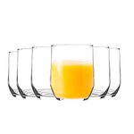 Lav Sude Tumbler Glass Set. Drinking Glasses. Pack of 6. 315 cc.