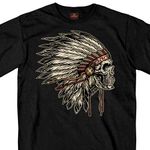 Hot Leathers Mens Earthtones Headdress T-Shirt (Black, Large)