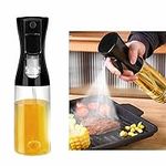 DDSHUN 200ML Oil Spray Bottle Olive Oil Sprayer Oil Dispenser Oil Sprayer Bottle Portable Dispenser Oil Mister Plastic Spray Bottle for Air Fryer, Kitchen, Cooking, BBQ, Baking - Black