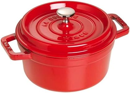 staub La Cocotte Round 40509-861 Pico Cocotte Round Cherry, 11.8 inches (30 cm), Large, Both Handed, Enameled Pot, Induction Compatible, Japanese Authentic Product