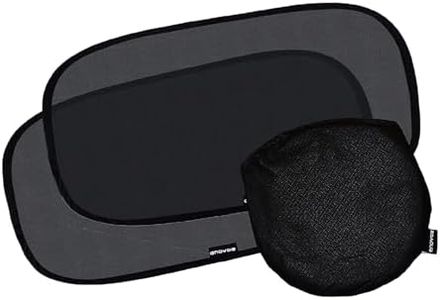 Car Window Shade - (2 Pack) - XL - 25" x 16" - Cling Car Sun Shade for Windows - Sun, Glare and UV Rays Protection for Your Child - Baby Car Shades for Side Window by Enovoe