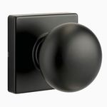 BRINKS – Contemporary Non-Locking Interior Ball Door Knob, Matte Black - Designed for Sleek and Modern Homes and Blends Seamlessly with Interior Décor (E2426-122)