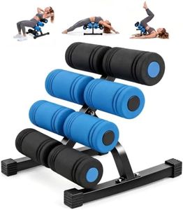 Mini Inversion Table, Spinal Decompression Table with 8 Rollers, Back Extension Machine with Reinforced Right-Angle Iron Frame, 300 LBS Weight Capacity, 135°/180°/225° Adjustable for Home Gym & Office