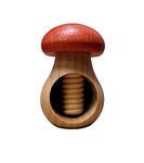 Wooden World Nutcracker made from natural beech wood - VERY SOLID - mushroom Red