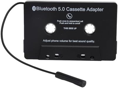 EVGATSAUTO Bluetooth Cassette Adapter, Bluetooth 5.0 Tape Converter with USB Charging LED Indicator for Car MP3 Player Converter