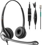 Wantek Corded Telephone Headset Dua