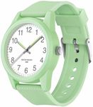 SOCICO Kids Analog Watches for Boys Girls 50M Waterproof Kids Watches Learning Time Children Watch Easy to Read for Ages 3-12 Kids Birthday, Christmas Day, Children's Day Gifts (Green)