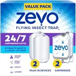 Zevo 2 Flying Insect Traps & 2 Cart