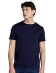 Symbol Premium Men's Super Soft Round Neck Solid T-Shirt: Regular Fit (SYP-A22-TS-01_Navy Blue_XL)