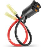 8M4000953 Trolling Motor Power Plug, 2-Prong, Connects with 12-Volt, 24-Volt or 36-Volt Motors