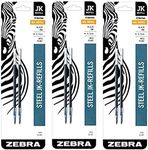 Zebra G-301 JK-Refill 0.7mm, Black, 2 Refills (Pack of 3)