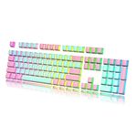 HK Gaming Pudding Keycaps Set | Doubleshot PBT Keycap Set | Full 108 OEM Profile Key Set | ANSI US-Layout | For Mechanical Keyboard | Compatible with Cherry MX, Gateron, Kailh, Outemu | Miami