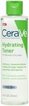 CeraVe Hydrating Toner for Face Non-Alcoholic with Hyaluronic Acid, Niacinamide, and Ceramides for Sensitive Dry Skin, Fragrance-Free Non Comedogenic, Full Size, 6.8 Fl Oz