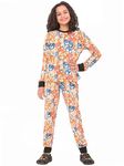 Ninos Dreams Cotton Girls Full Sleeves Coord Set ! Night Suit for Girls ! Tshirt with Jogger Set (10-12 Years, Multicolour)