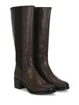 Delize Womens Brown Chelsea Knee Boots 65380-40